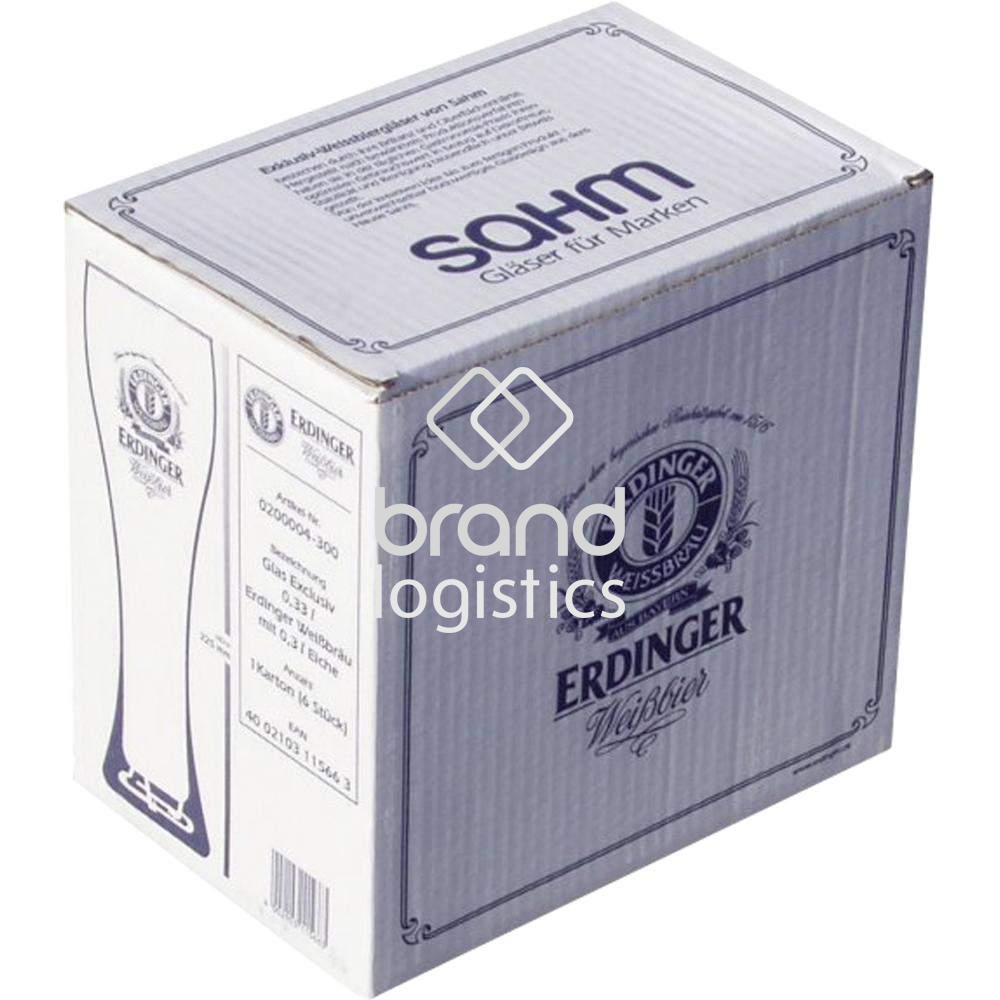 ERDINGER Glas 0,3 l Exklusiv Erdinger Weißbräu 6er Karton