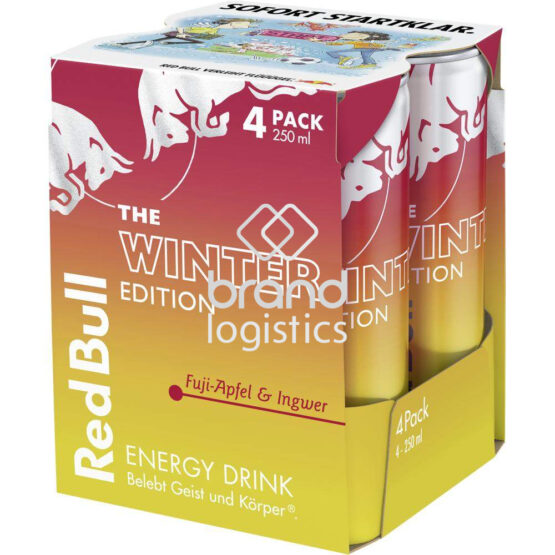 Red Bull Winter Edition Fuji-Apfel & Ingwer 2025 4x250 ml DPG
