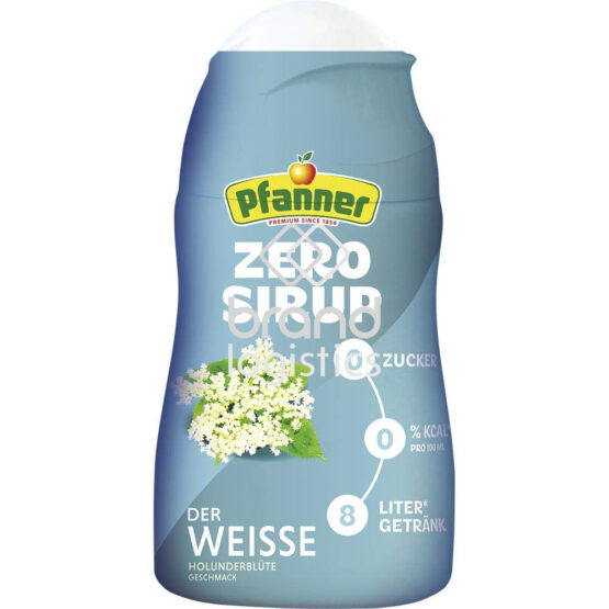 Pfanner Der Weiße Zitrone-Holunderblüte Zero Sirup 1:140