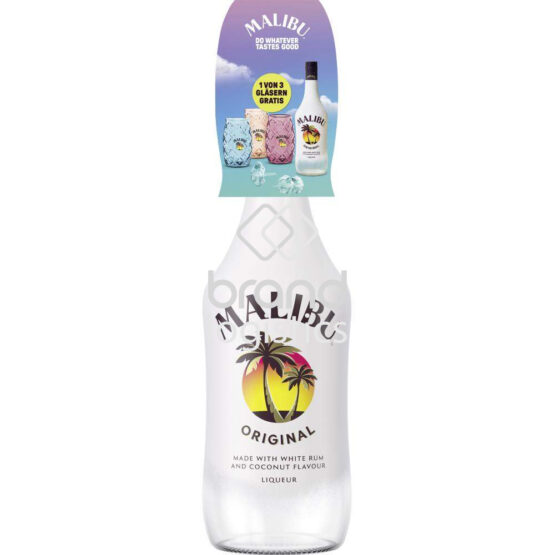 Malibu Original 18% vol. 0,7 l On-Pack mit Glas Frühjahrs Promotion 2026