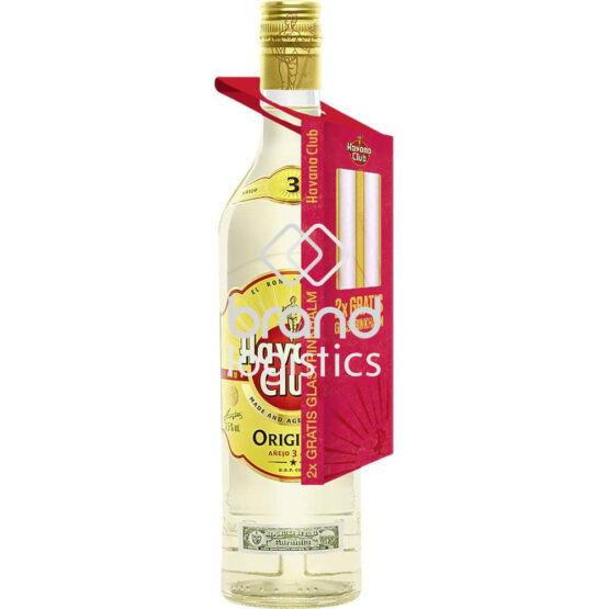 Havana Club 3 Jahre 37,5% 0,7 l On-Pack mit Glasstrohhalmen Fühjahrs Promotion 2026