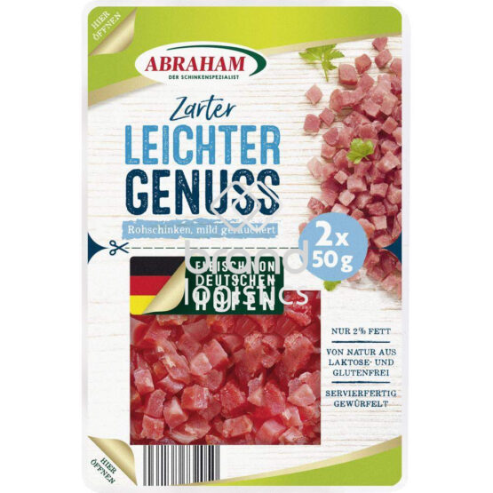 Abraham Leichter Genuss Würfel, geräuchert 2x50 g