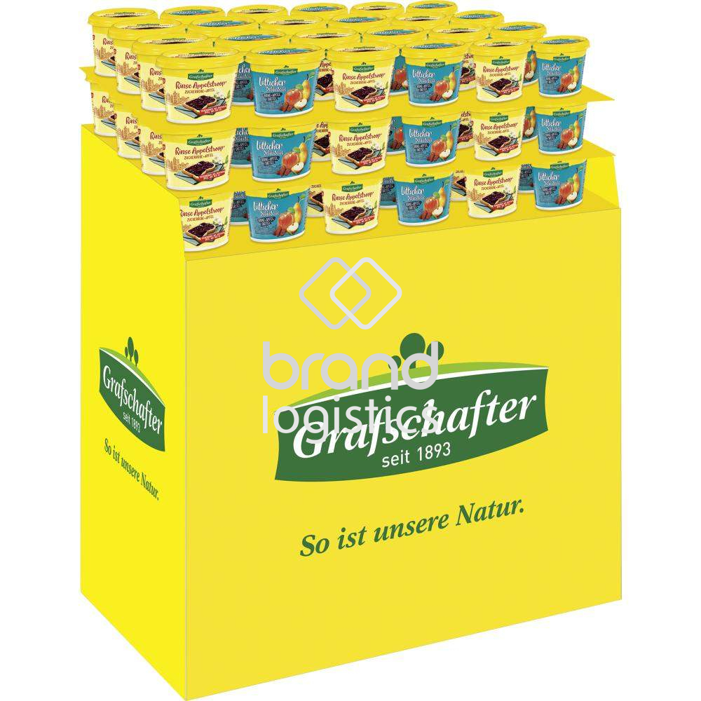 Grafschafter Rinse Appelstroop/Lütticher Delikatesse 2-fach 1/4CH Display 72x300 g