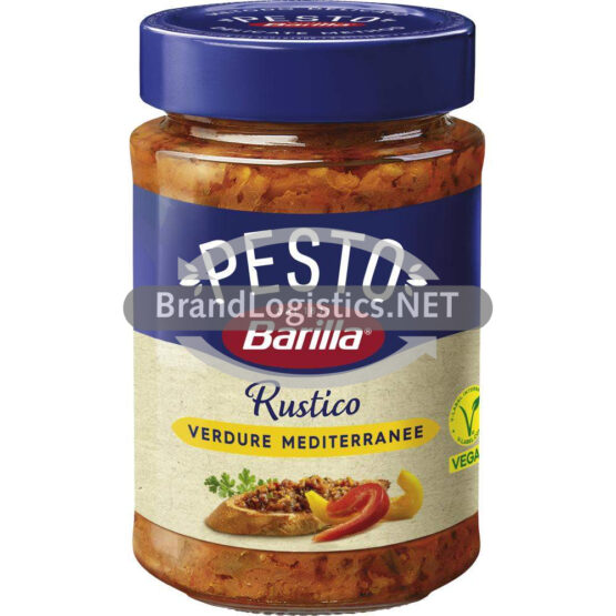 8076809576581-Barilla Pesto Rustico Mediterraneo 200 g
