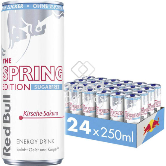 Red Bull Spring Edition Kirsche-Sakura Sugarfree Tray 24x250 ml DPG E-Commerce