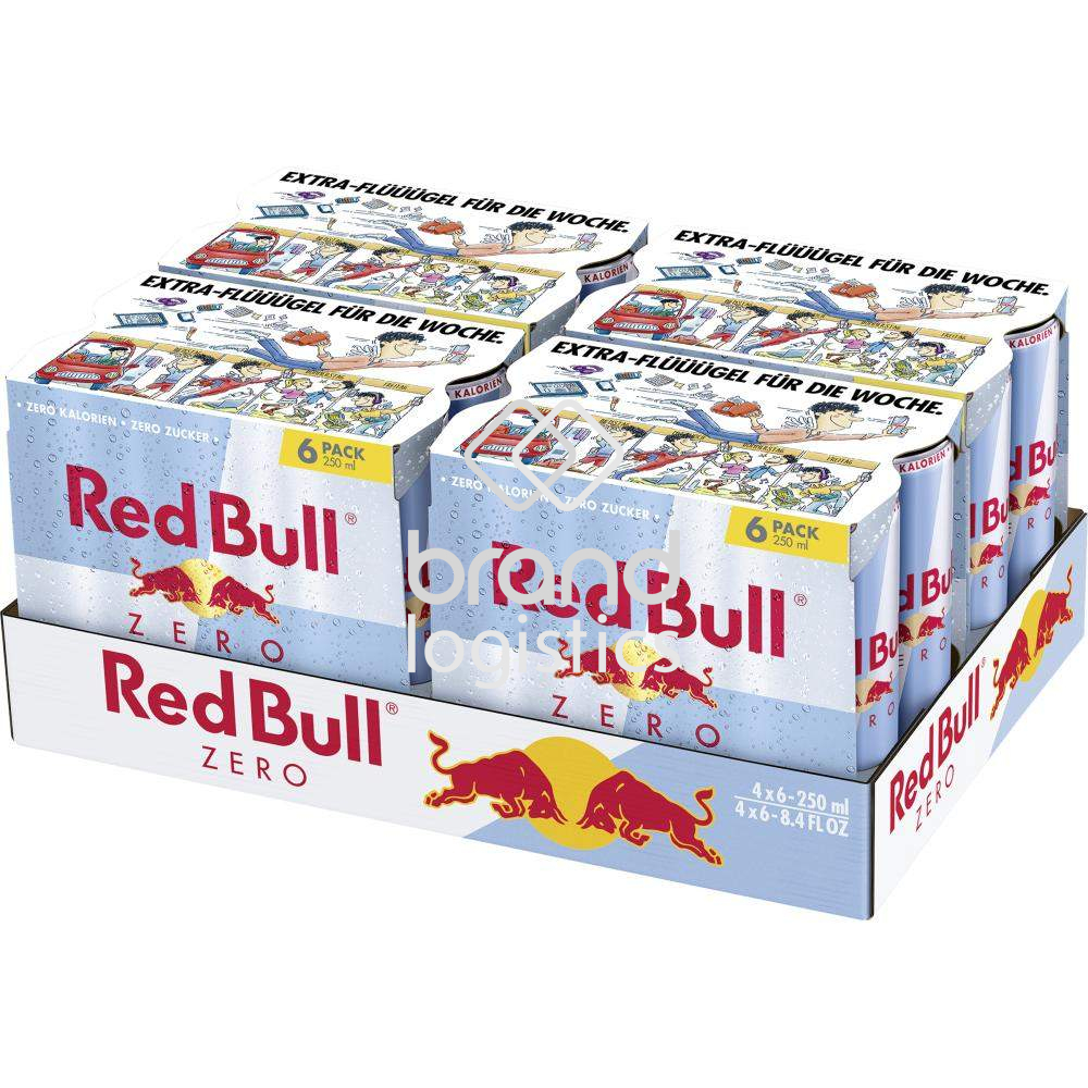 Red Bull Energy Drink Zero, 4 x 6 x 250ml EINWEG