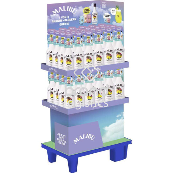 Malibu Original 18% vol. Display 48x0,7 l On-Pack mit Glas Frühjahrs Promotion 2026