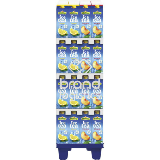 Pfanner Eistee Zitrone und Pfirsich 2-fach 1/4CH Display 96x2 l