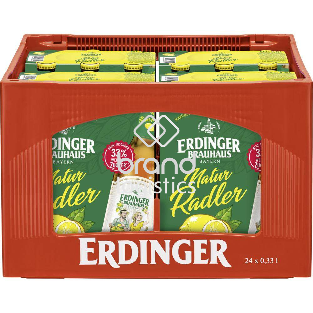 ERDINGER Brauhaus NaturRadler Pinolenkasten 4x6x0,33 l