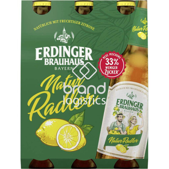ERDINGER Brauhaus NaturRadler Sixpack 6x0,33 l Longneck