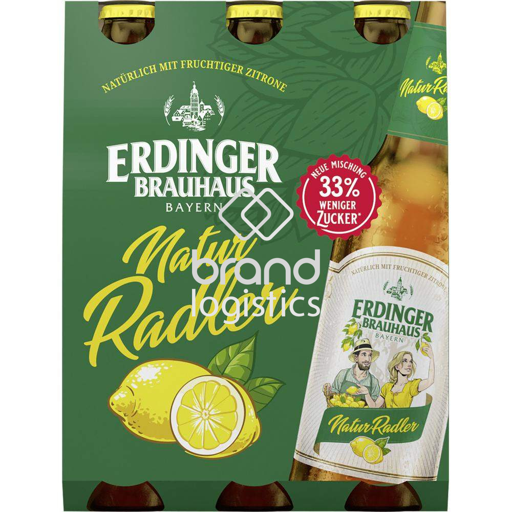 ERDINGER Brauhaus NaturRadler Sixpack 6x0,33 l Longneck