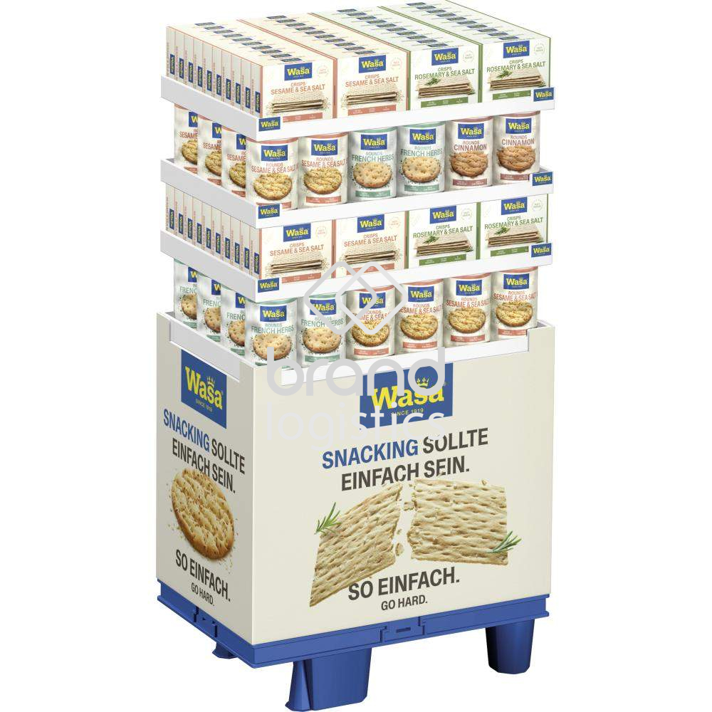 Wasa Tasty Snacks 5-fach 1/4CH Display 128 St.