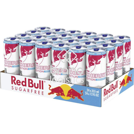 Red Bull Energy Drink Cherry Edition, Sugarfree, Kirsche-Sakura, 24 x 355 ml EINWEG
