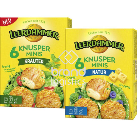 Leerdammer Knusperminis Natur 150 g + Leerdammer Knusperminis Kräuter 150 g