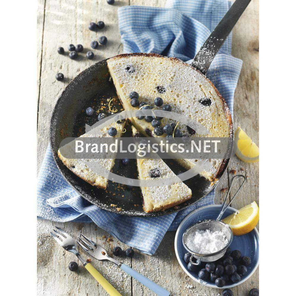 Zitronen-Heidelbeerkuchen aus der Pfanne