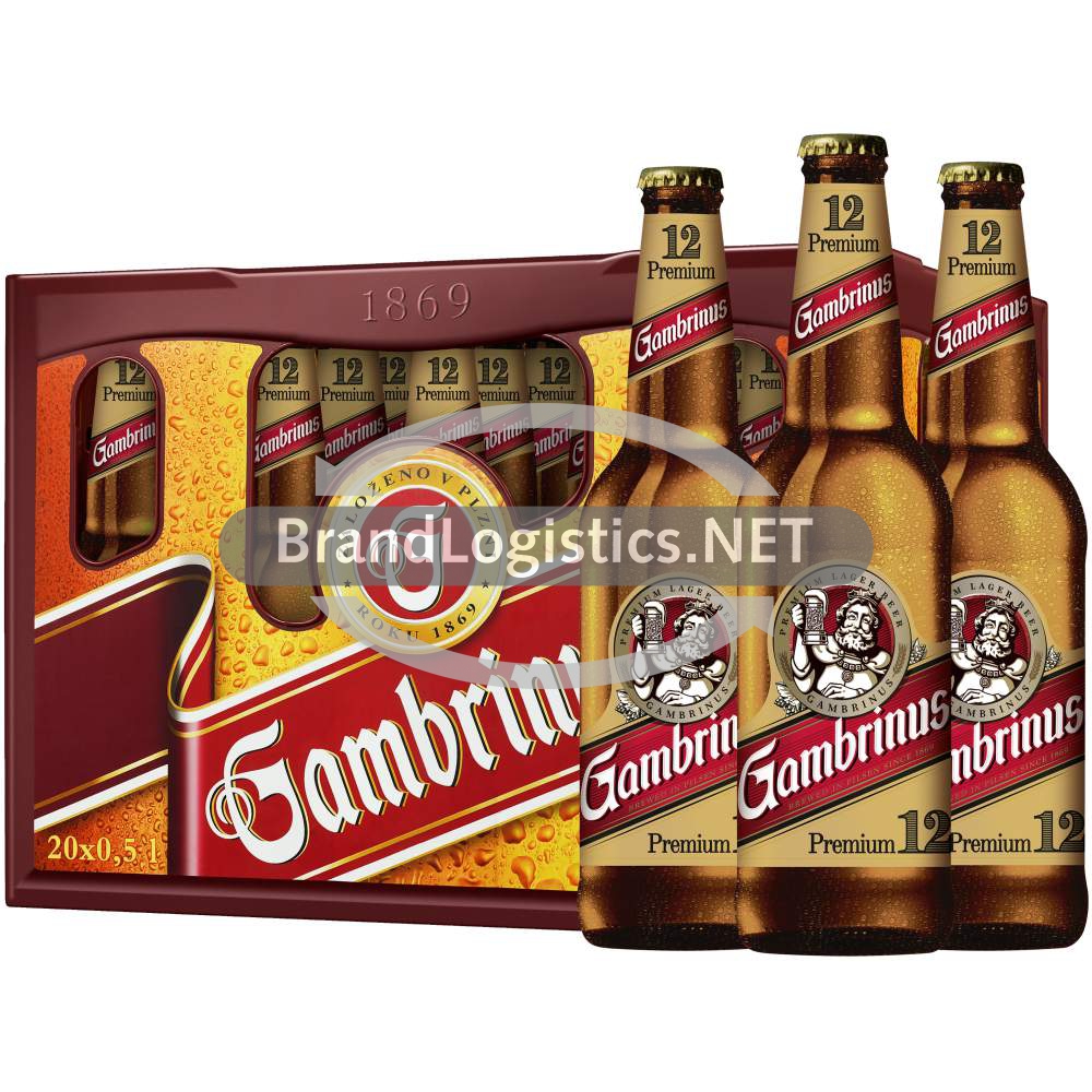 Gambrinus Premium 12 Kasten 20x0,5 l