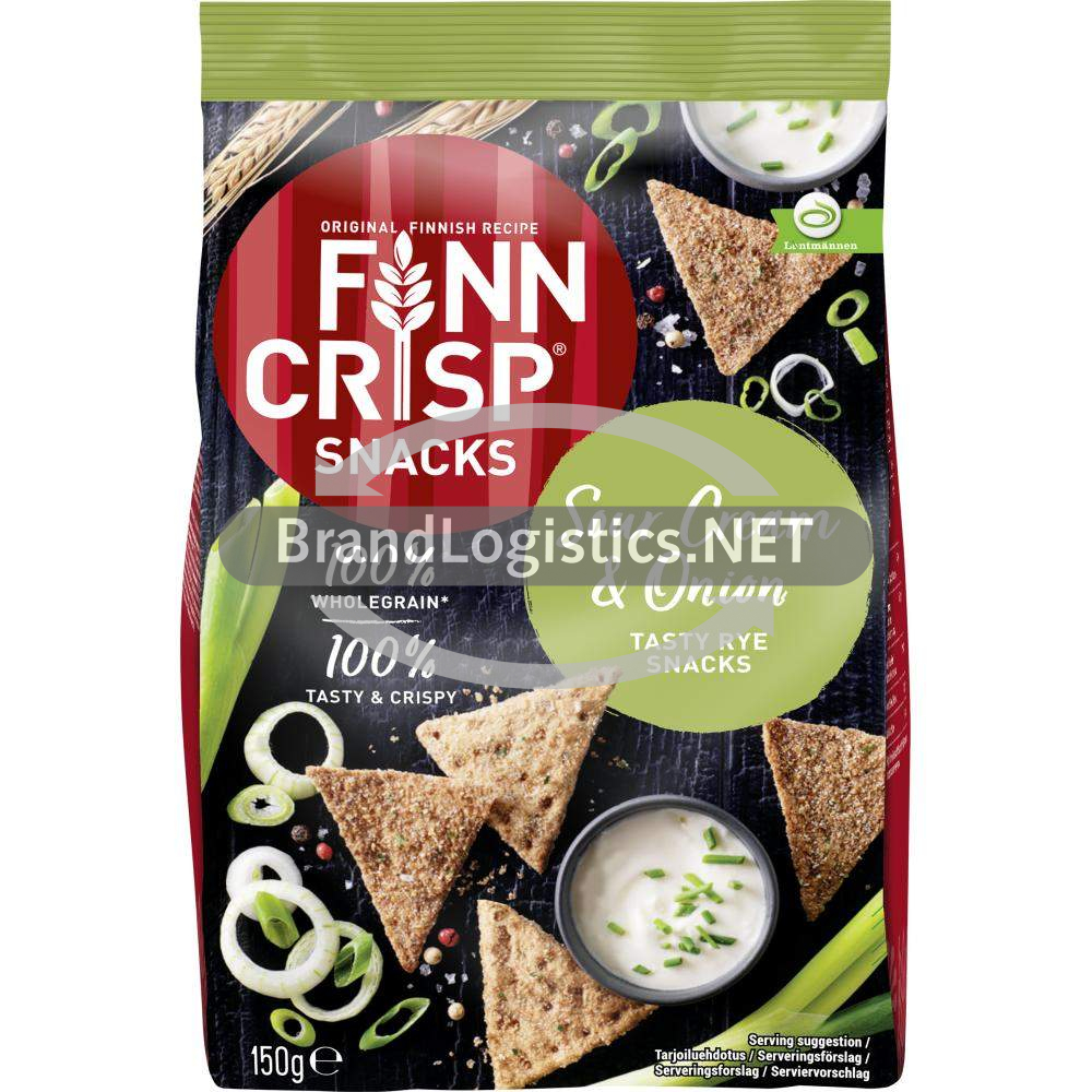Finn Crisp Snacks Sour Cream & Onion 150 g