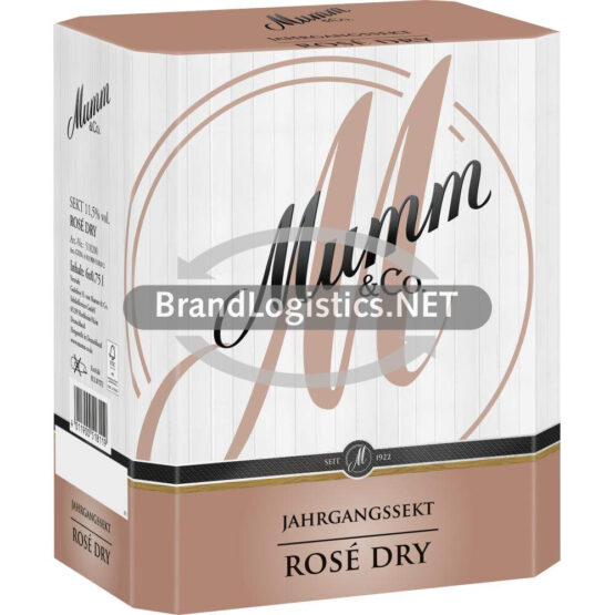 Mumm Rose Dry Jahrgangssekt 6 x 0,75 l