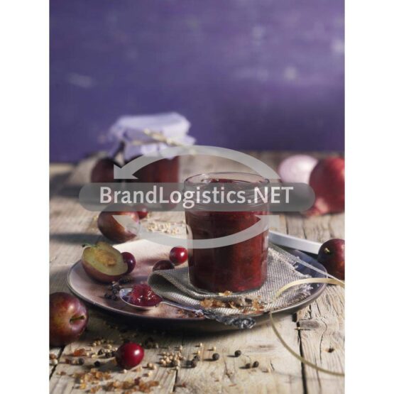 Pflaumen-Cranberry-Chutney mit Rotwein