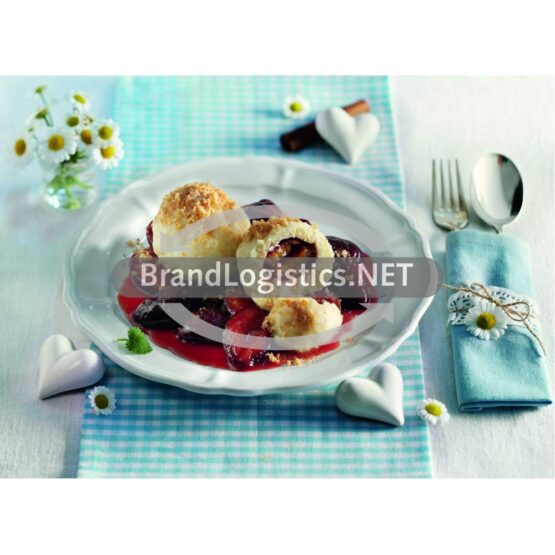 Quarkknödel mit Zwetschgenkompott
