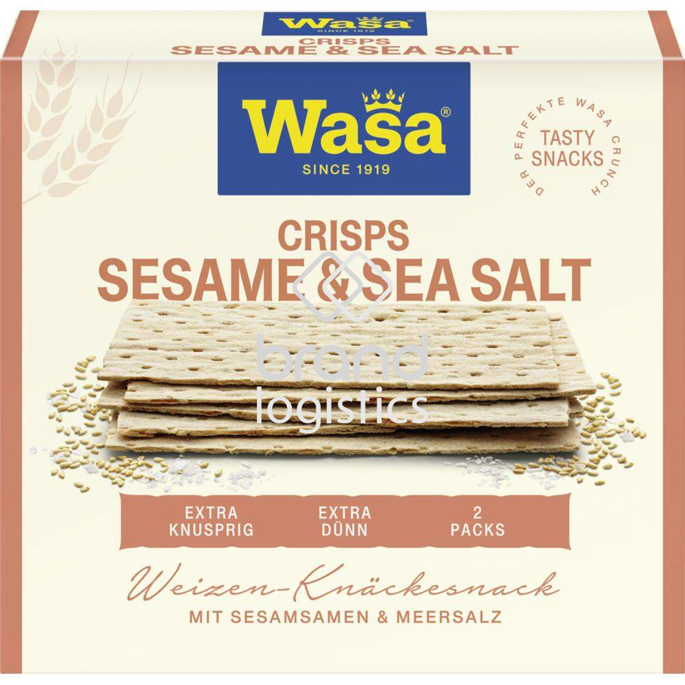 Wasa Tasty Snacks Crisps Sesame & Sea Salt 190 g
