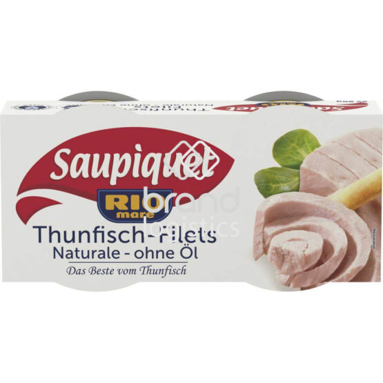 Saupiquet Rio Mare Thunfisch-Filets Naturale ohne Öl 2x80 g