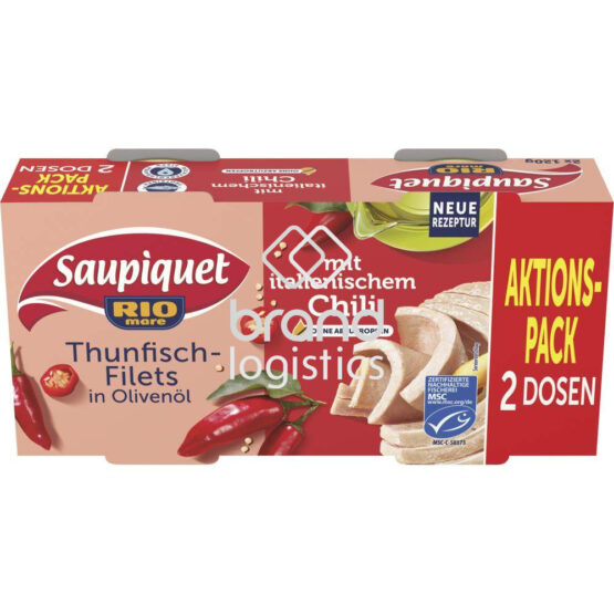 Saupiquet Rio Mare Thunfisch-Filets in Olivenöl mit italienischem Chili MSC 2x120 g