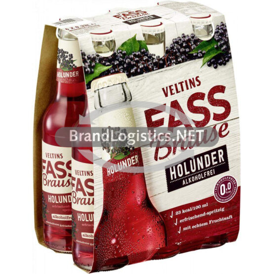 VELTINS Fassbrause Holunder 6x0,33 l