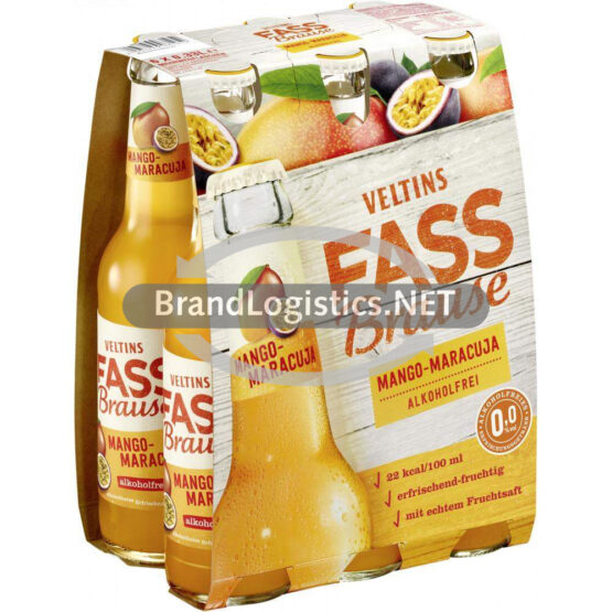 VELTINS Fassbrause Mango-Maracuja 6x0,33 l