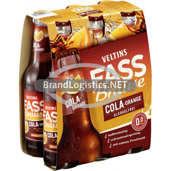 VELTINS Fassbrause Cola-Orange 6x0,33 l