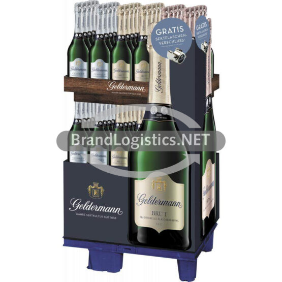 Geldermann Display 3-fach 60x0,75 l + gratis Sektflaschenverschluss
