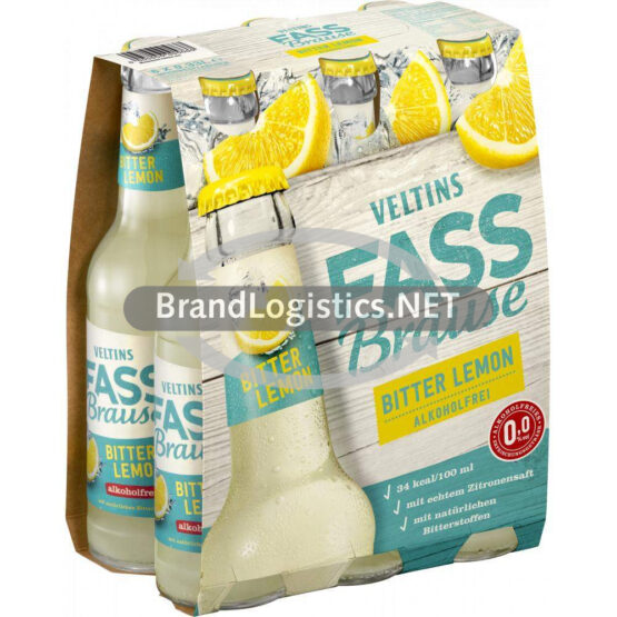 VELTINS Fassbrause Bitter Lemon 6x0,33 l