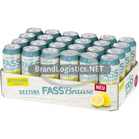 VELTINS Fassbrause Bitter Lemon 24x0,5 l