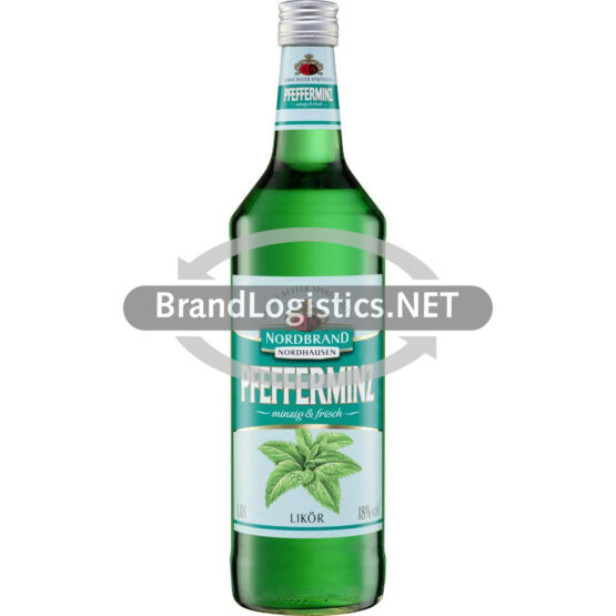 Nordbrand Pfefferminz Likör 18% vol. 1 l