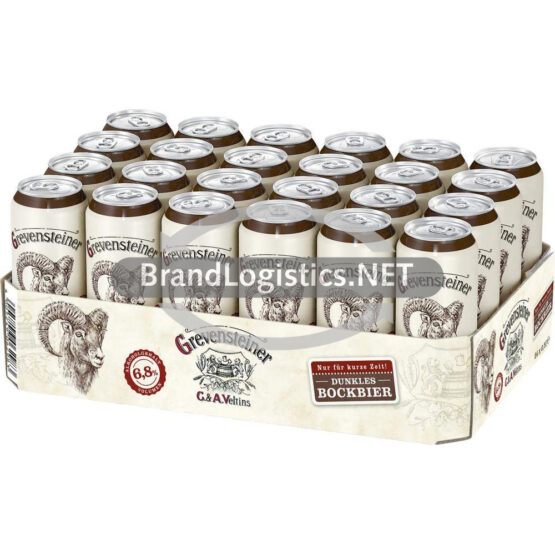Grevensteiner dunkles Bockbier Tray 24x0,5 l
