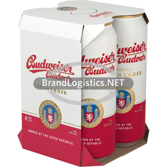 Budweiser Budvar Premium Lager 5% vol. DPG 6x4x0,5 l