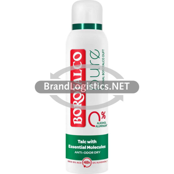 Borotalco Deo Spray Pure - 0% Alkohol & Aluminium - Original Borotalco Duft 150 ml