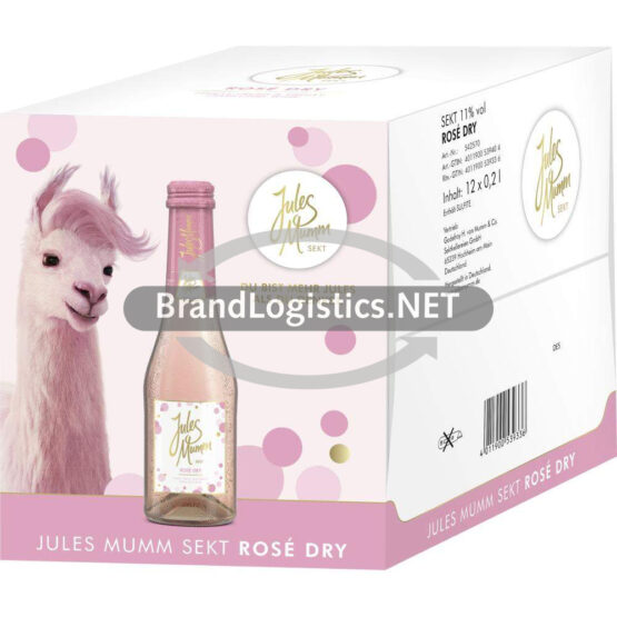 Jules Mumm Rosé Dry Karton 11% vol. 12x0,2 l