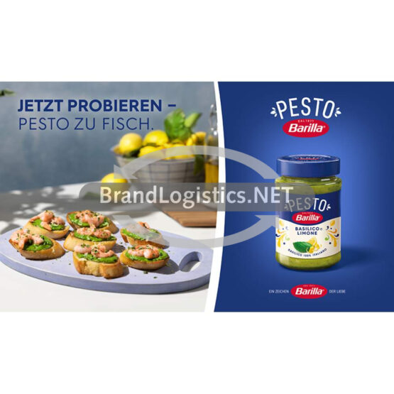 Barilla Waagengrafik Pesto Basilico e Limone zu Fisch 800x468