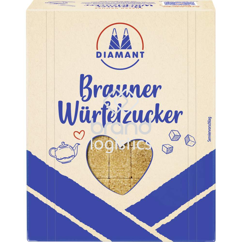 4001726224004-Diamant Brauner Würfelzucker 500 g
